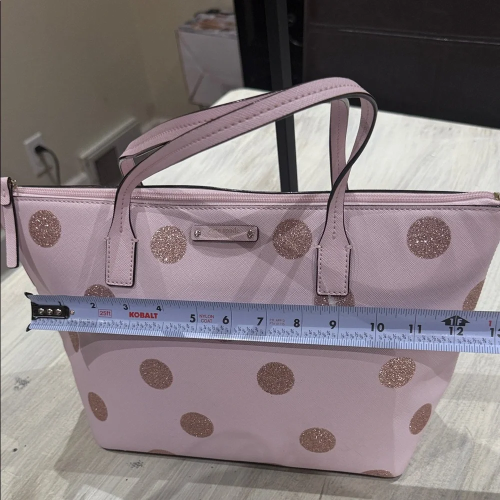 Kate Spade Pink Tote with Glitter Polka Dots ❤️
